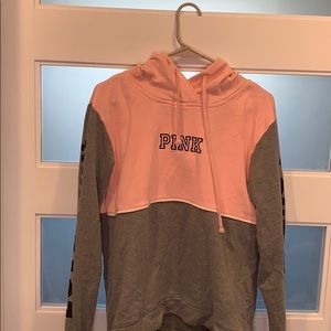 Pink pull over hoodie